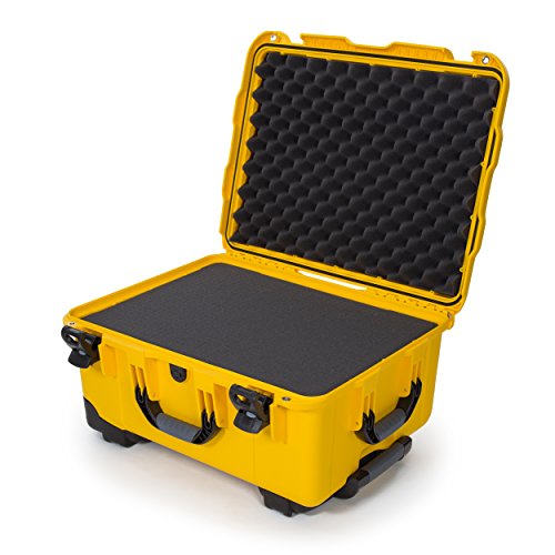 Image of NANUK 950 Waterproof Hard Case with Wheels and Foam Insert - Yellow (950-1004)
