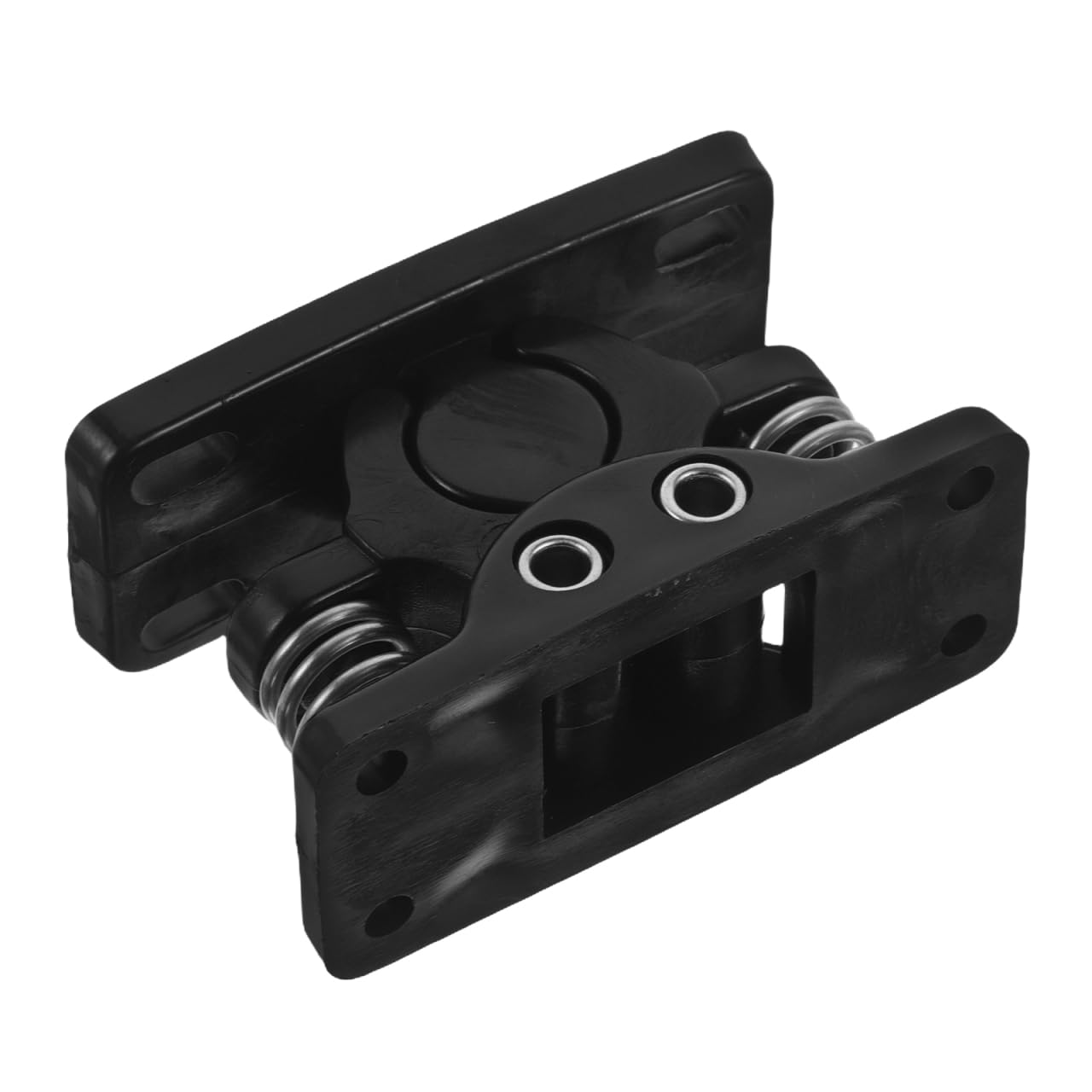 Gadpiparty Heavy Duty Metal Door Latch with Spring Lock Black Plastic Large Gate Catch for Front Door Safety Sturdy Gate Hardware