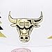 Mitchell & Ness Chicago Bulls Snapback Hat for Men - White/Gold & Black Diamond Side/Patent Leather - NBA Basketball Cap for Men