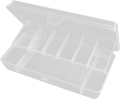 Miniatura 3 de Cajas de aparejos de pesca, almacenamiento portátil de aparejos de pesca, 11 compartimentos de doble capa, estuche de almacenamiento de cebos de