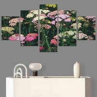 SIGNWIN 5 Panel Canvas Wall Art Assorted Fields for Home Decorations Ready to Hang - 60