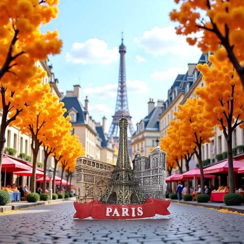 Imán Decorativo Torre 3D París Resina miniatura 2