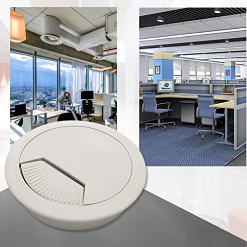 Œillets de bureau en finition blanche pour mobilier moderne
