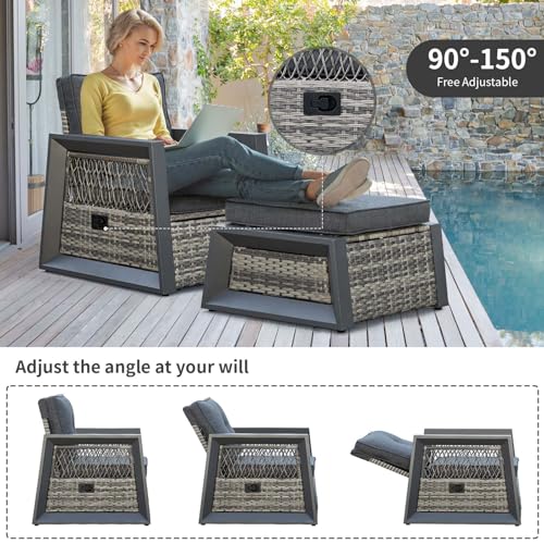 Meissalivve Outdoor Furniture Set, 6 Pcs Patio Furniture Set With Aluminum Frame thumb #1