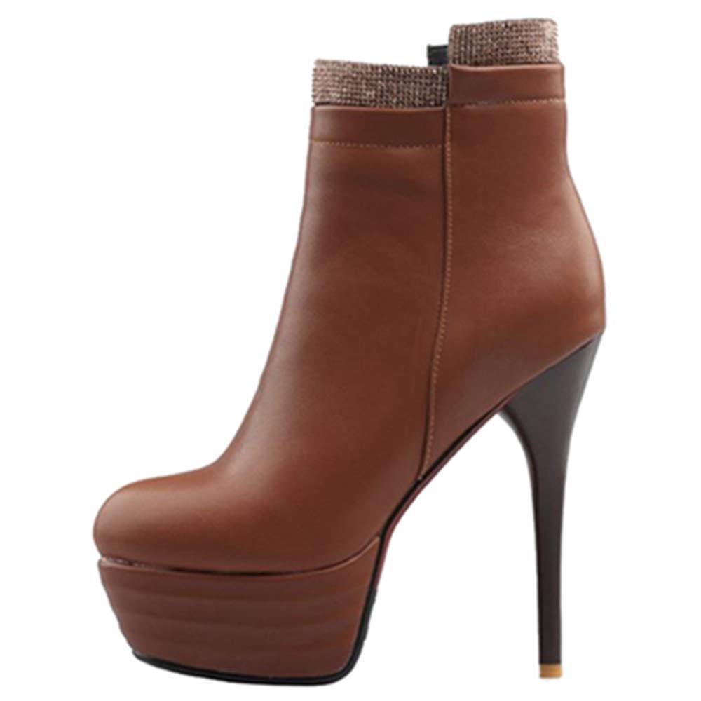 Damskie kozaki z krótką cholewką z obcasem Stiletto