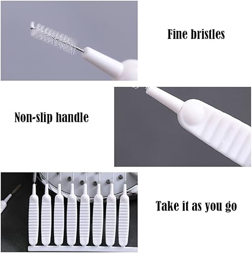 Miniatura 8 de AKOAK Cepillo limpiador de cabezal de ducha, 10 piezas, limpiador de agujeros para teléfonos celulares, herramienta de limpieza antiobstrucción de