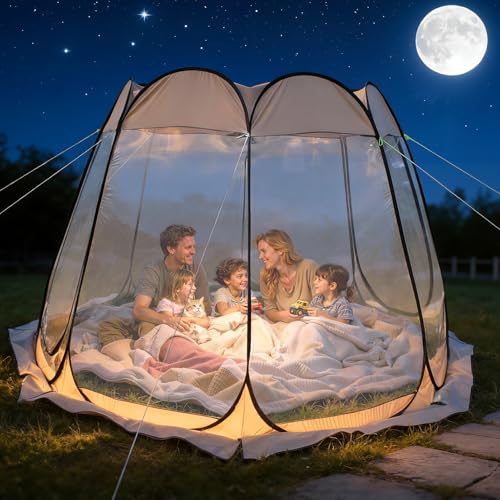 Carpa burbuja transparente pop up para camping 8 personas miniatura 7