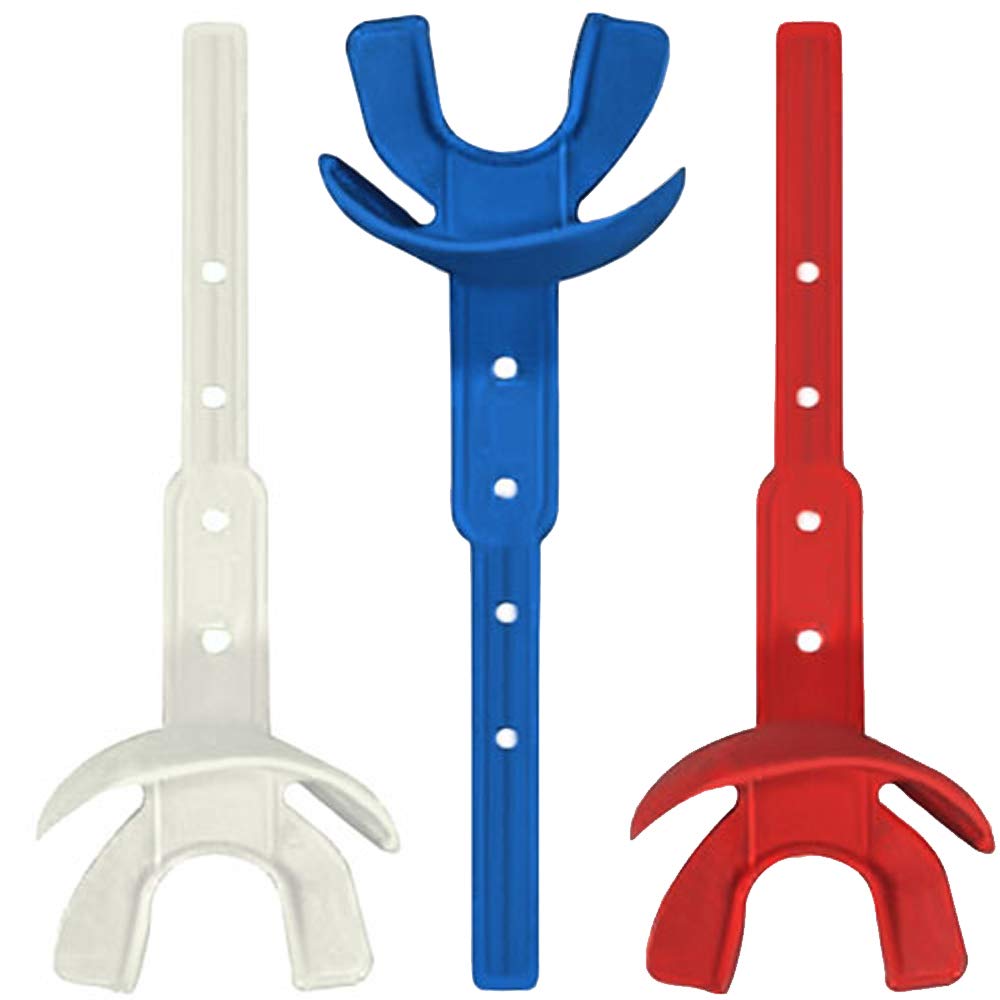 VettexModel 25 Adult Mouthguard - White/Royal/Red - 3 Pack