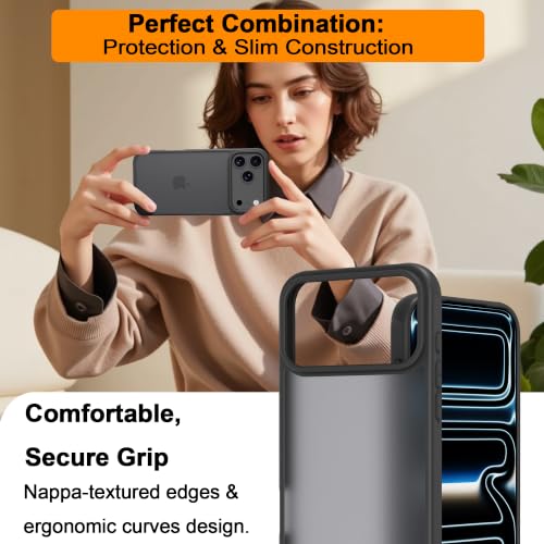 Image of iPhone 18 pro max /17 pro max Case,Translucent Matte(Black)