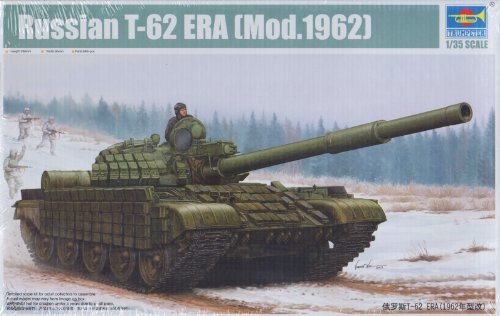 Maquette Russian T 62 Era (Mod. 1962) Trumpeter 01555 de char soviétique