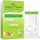Easy@Home 20 Individual Pouches Urinary Tract Infection FSA Eligible Test Strips (UTI Test Strips) Monitor Bladder or Urinary Tract Issues by Testing Urine, 20 Tests/Box-FDA Cleared (UTI-20P)