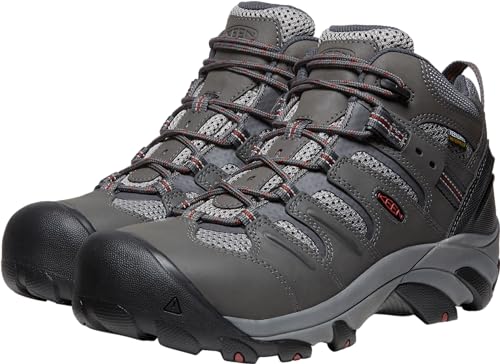 Image of KEEN Utility Men's Lansing Mid Height Steel Toe Waterproof Work Boots