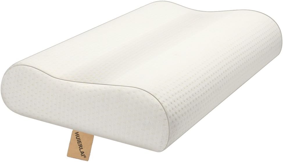 Memory Foam Pillow Cervical Pillow Contour Pillows Sleeping Chiropractor Orthopedic Support Pillow Neck Pain Relief Bamboo Shoulder Back Sleeper Side Sleep Pillow Removable/Washable (Beige)