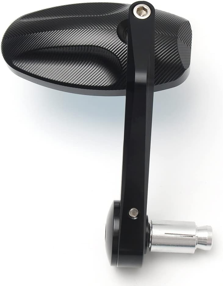 2 x CNC Zijspiegel voor motorfiets, bar end
