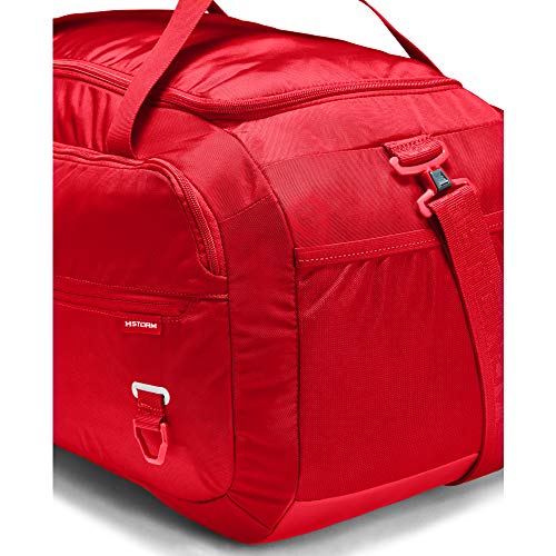 Under Armour Adult Undeniable Duffle 4.0 Gym Bag , Red (600)/Silver , Large