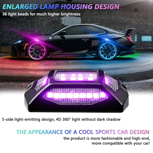 Luces LED de roca impermeables IP68 con gran angular de 150 grados para chasis de UTV 5