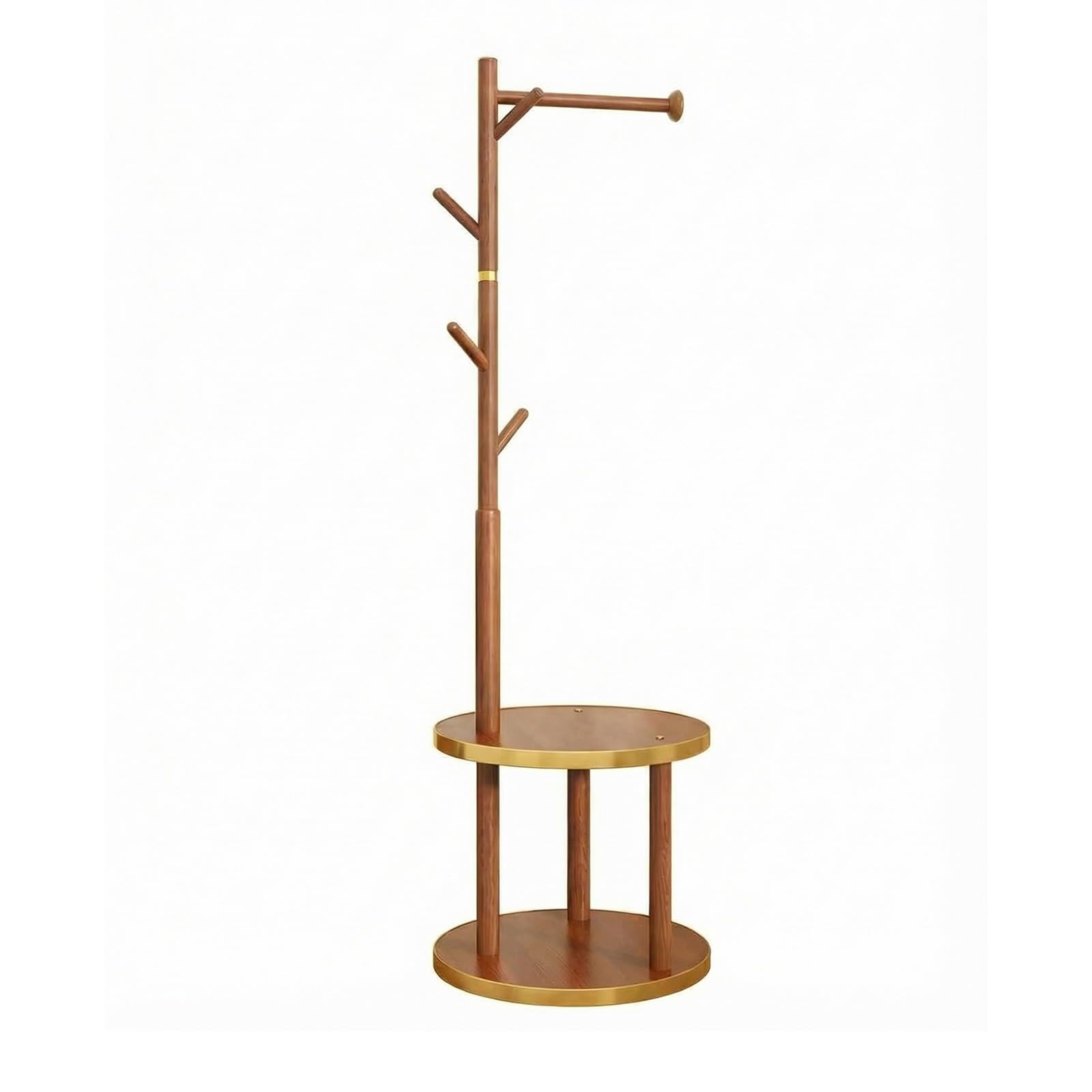 FGXHHS Multifunctal Hall Tree with Sto, Freestanding Shoe & Coat Rack for Entryway, Wood Hanr Bedroom, Hallway, Office - 11.81 x 72.3in