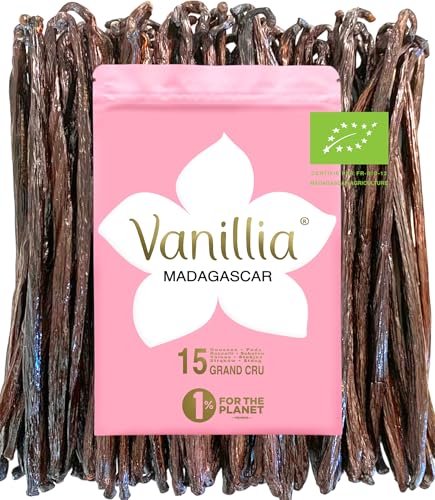 15 Vainas de Vainilla Bourbon Orgánica Madagascar • GRAND CRU • FreshZIP