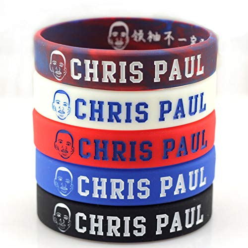 Lorh's store basketbal Paul inspirerende handtekening polsbandjes sport siliconen armband 5 stuks
