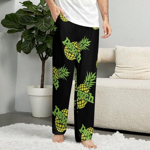Psych Pineapple Soft Pajama Pants Casual Lounge Pants Joggers Pj Bottoms with Pockets for Men Women4