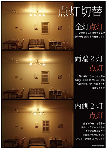 Amazon.co.jp : 4灯 シェードレス シーリングライト OBC-904 LED 対応