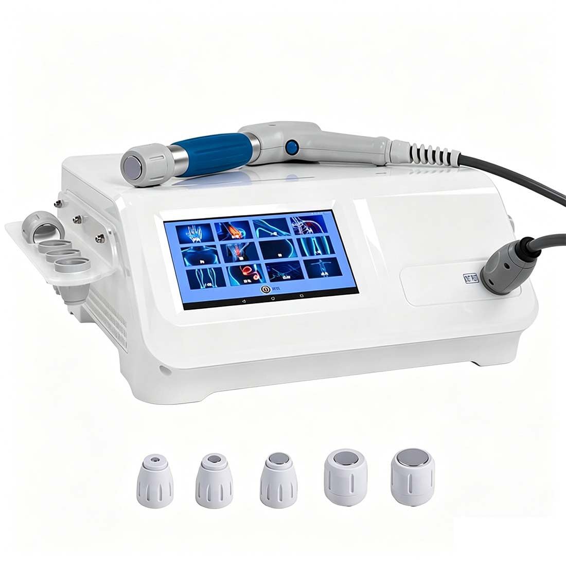 MazmornFly Extracorporal Shockwave Therapy Machine ED Treatment, 5 Heads Muscle and Bone Tissue Regeneration Shock Wave Therapy Machine