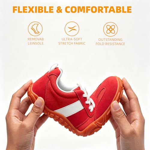 Image of Women's Barefoot Sneakers Wide Toe Box Zero Drop Sneakers | Breathable Lightweight Non-Slip Shoes for Gym Training, Trail Running, Hiking & Daily Walking