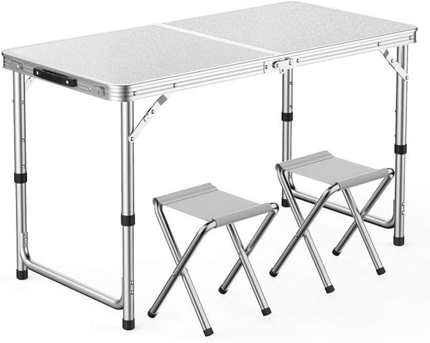 BUYT Picnic Tables Adjustable Height Folding Table 4 Foot
