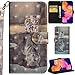 Produktbild DodoBuy Samsung Galaxy A40 Hülle 3D Flip PU Leder Schutzhülle Handy Tasche Wallet Case Cover Ständer mit Trageschlaufe Magnetverschluss für Samsung Galaxy A40 - Katze Tiger