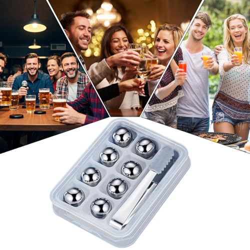 Boule de glace réutilisable en acier pour café et bière maison