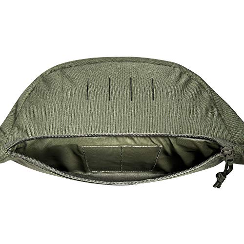 Tasmanian Tiger TT Modular Hip Bag II Taktische universelle Hüft-Tasche mit 5 Litern Volumen, DREI RV-Fächern und Molle-Klett Panel, Gürtel-Tasche für Einsatz, Sport, Trekking, Outdoor, Oliv