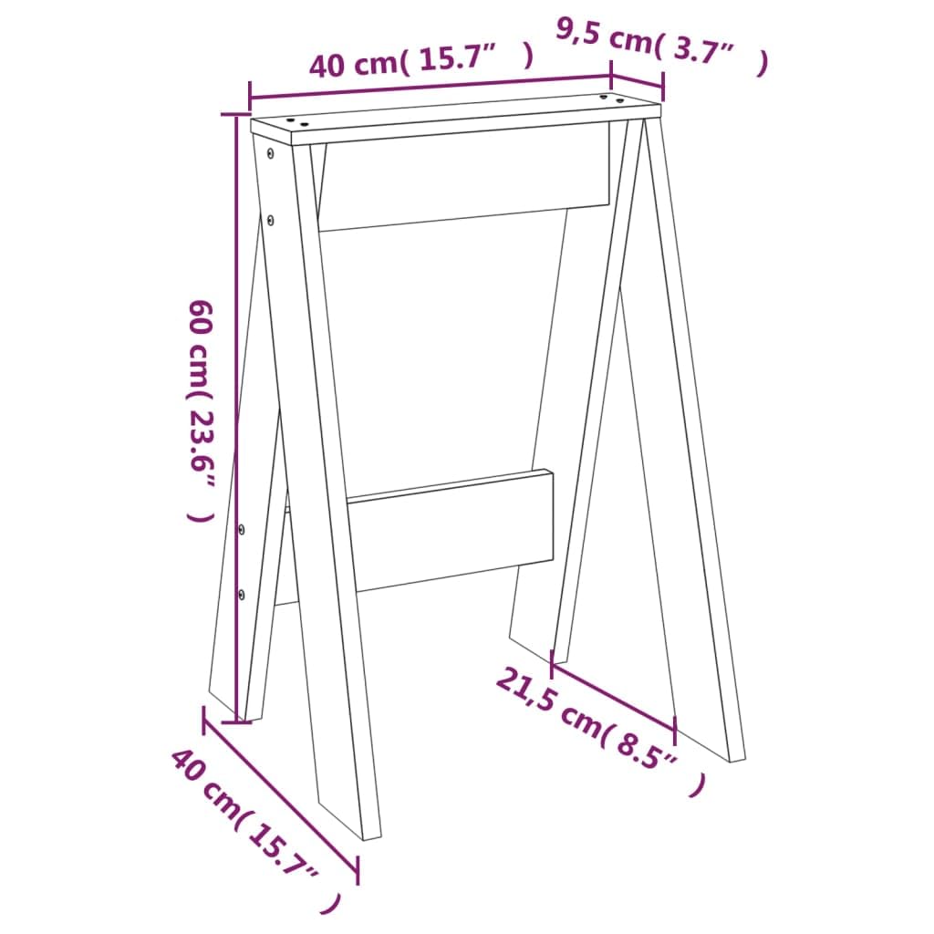 Hocker 2 STK. Schwarz 40x40x60 cm Massivholz Kiefer Klappbar Faltbar Platzsparend Tragbar Für Küche Esszimmer Balkon Garten Terrasse Camping Outdoor Wohnzimmer Party Erwachsene Stabil