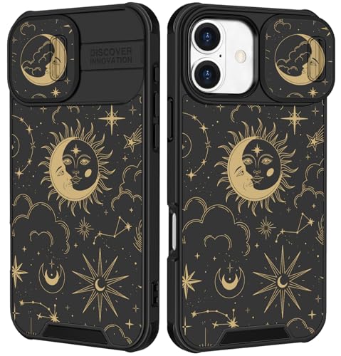 Image of Funermei for iPhone 17 Case - Women Girls Cute Phone Cover Pretty Girly Aesthetic Black Butterfly Unique Design with Slide Camera Cover and Dual Protection Funda for iPhone 17 Case