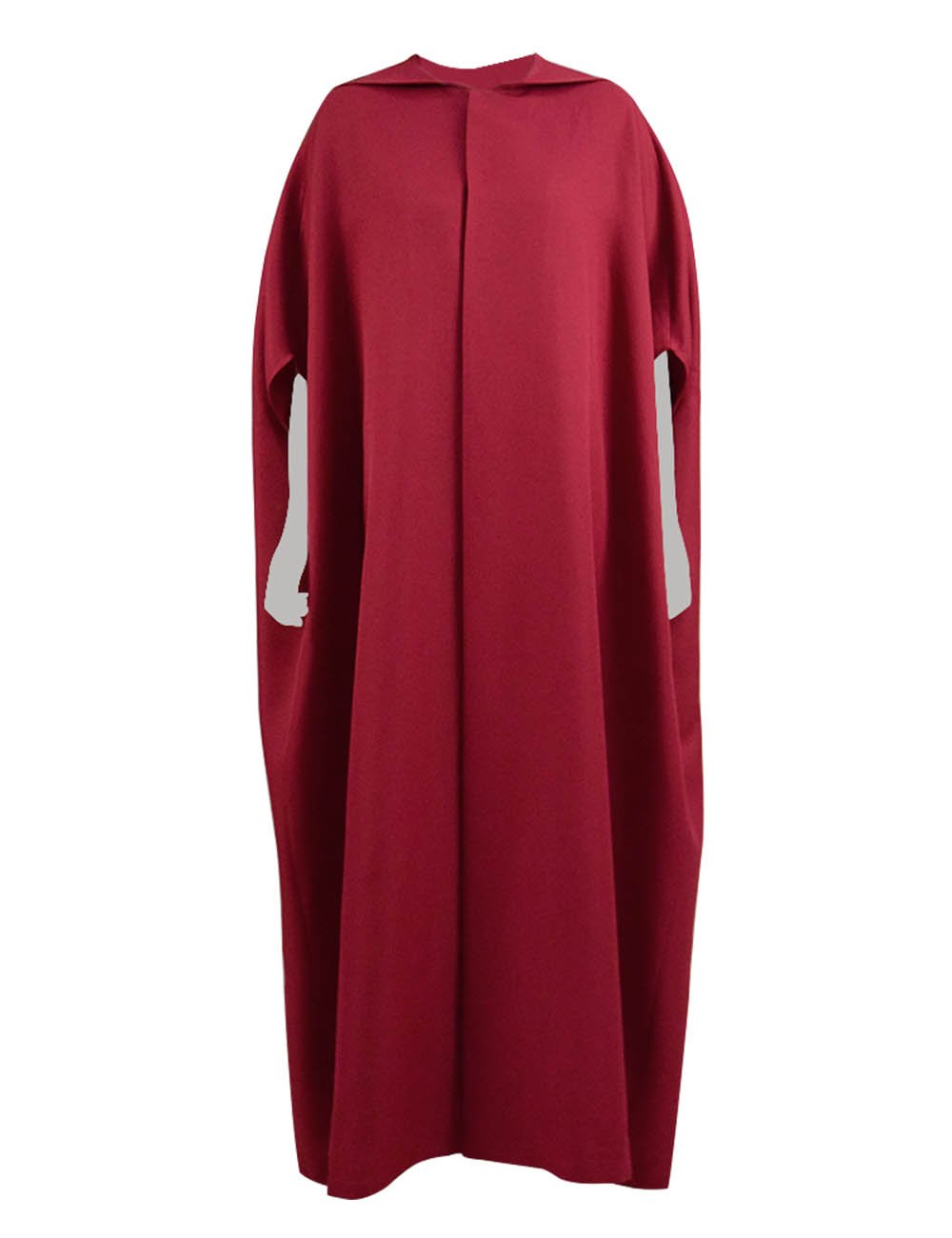 Halloween Party Women Handmaid Red Cape Dress Costume