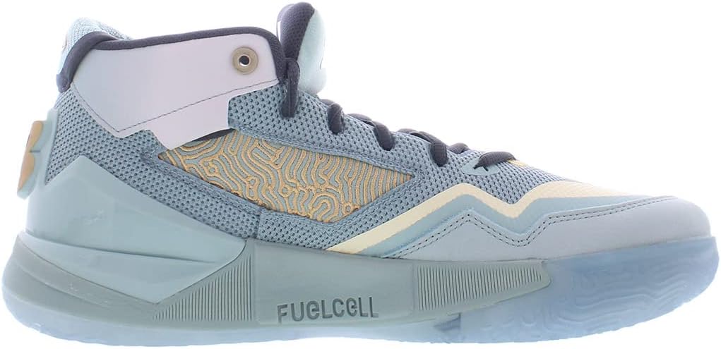 New Balance Kawhi Unisex Shoes Size 8.5, Color: Ice/Gold-Blue - Image 3