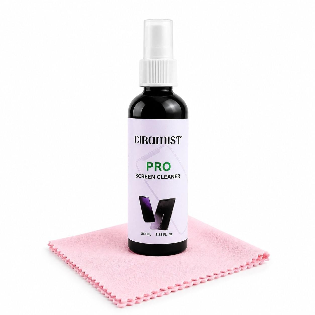 PRO Screen Cleaning Kit | Designed for Apple Devices - iPhones, iMacs, iPads, Macbooks | Made with 70% IPA | Includes 100ml Screen Cleaner, 12x12CM Large Microfiber | Easy to Store & Carry-picture-24