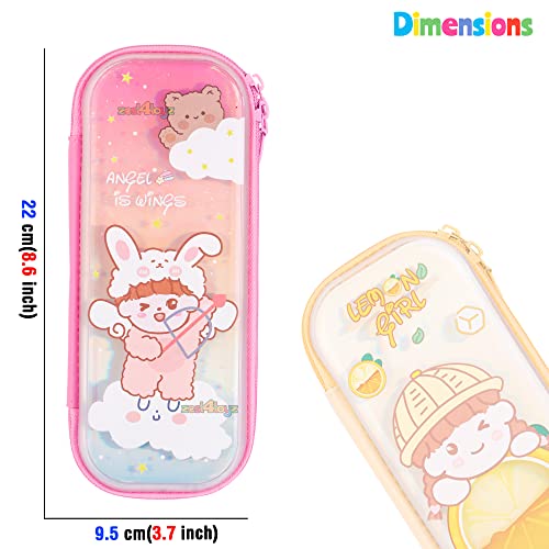 Image of Zest 4 Toyz Pencil Case of Girls EVA 3D Hardtop Pencil Box Stationary Items Kit Organizer for School Supplies Pencil Pouch for Kids Girls (Pack of 1) Random Color Dispatch