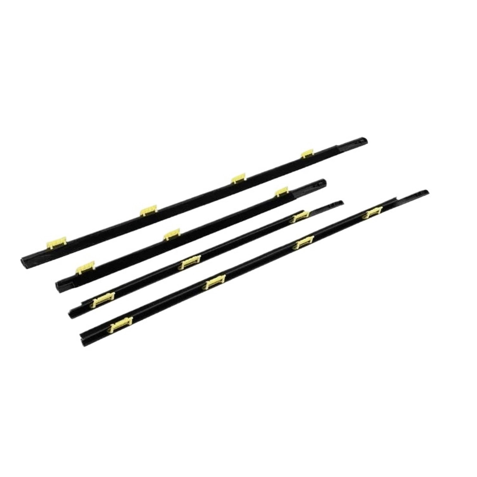 for CRV 2002‑2006 Weatherstrip Seal Strips Window Glass Moulding Trim 72450SCAE01 4Pcs Chrome Rubber ATGCBCAUF