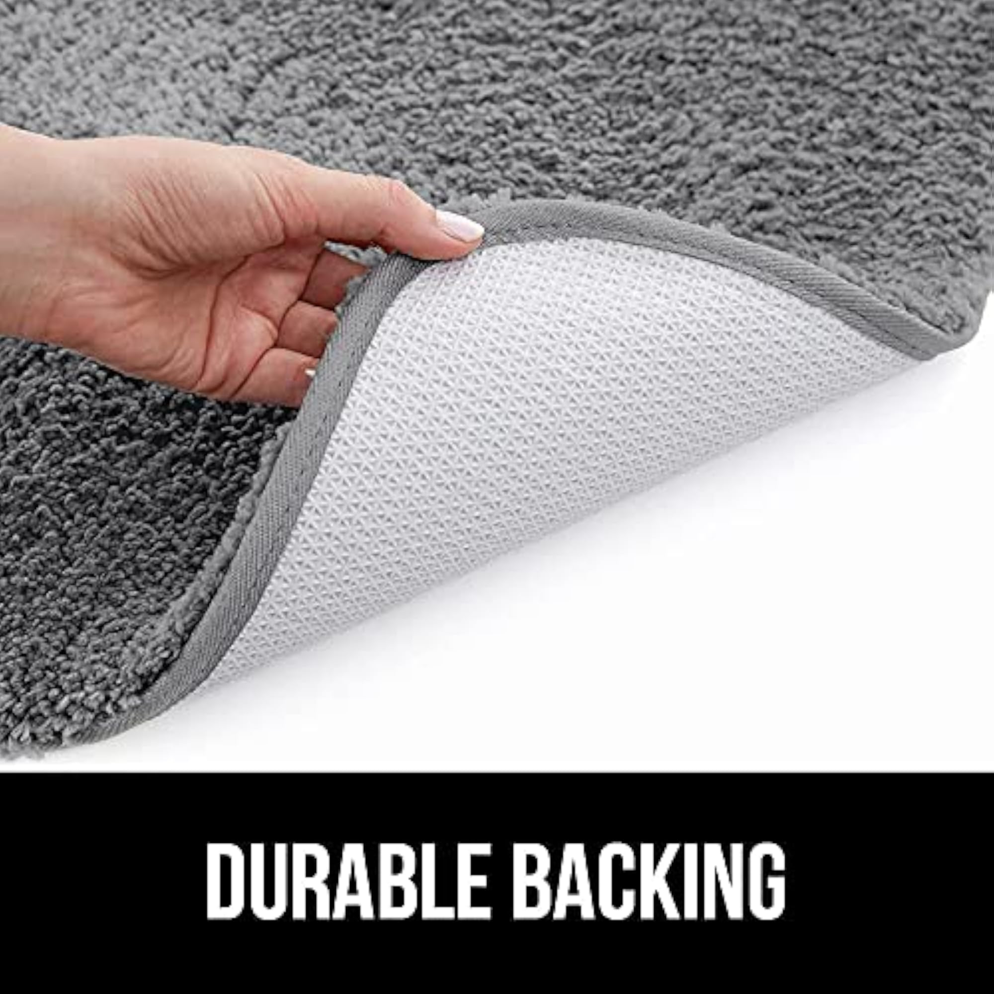Anti-Slip Microfibre Bathmat, Dark Grey