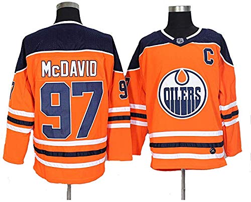 McDavid Hockey Jersey # 97 Hockey Clothing, Men's Breathable Long Sleeve Sweatshirt, Pullover