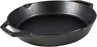Lodge Cast Iron Dual Handle Pan, 12 inch,Black