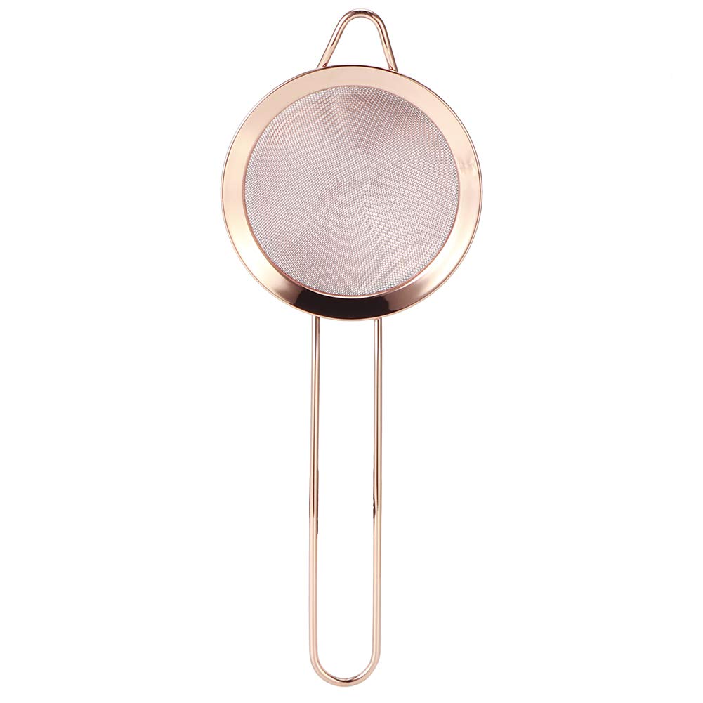 Juego de 11 Cocteleras de Acero Inoxidable, Juego de Herramientas de Barra Multifunción con Oro Rosa, Negro, para Camareros, Suministros de Camarero (de 11 piezas de coctelería en oro