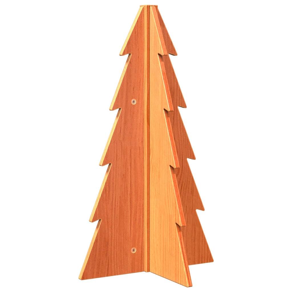 Árbol de Navidad de madera maciza de pino de 69,5 cm