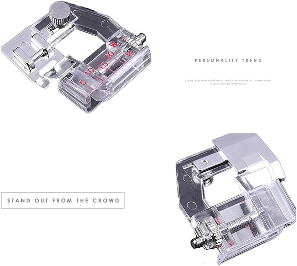 Distinctive Tape Binding Sewing Machine Presser Foot Snapon Adjustable