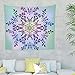 Produktbild O2ECH-8 Magie Multicolor Gradient Mandela Design Wandbehang Mode Universell Wall Decor - Mandela Kunst für Wanddekoration White 100x150cm