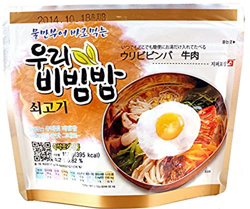 MRE Meals Ready to Eat 1 Pack of Bibimbap Korean Mixed Rice Bowl100g (3.53oz) 335 Kcal (Beef) - //coolthings.us