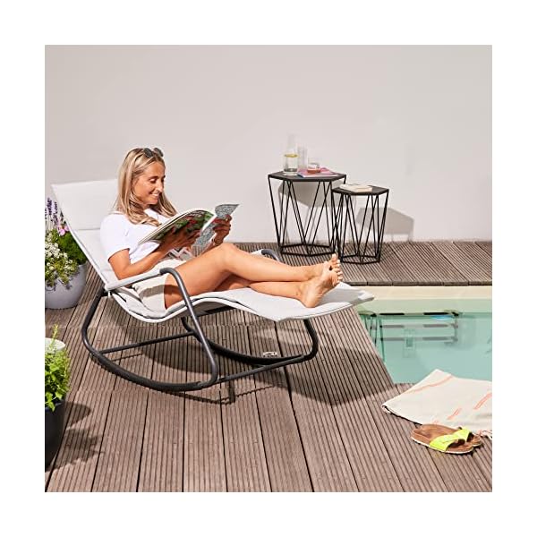 Patioco Aliano Relaxliege Hellgrau