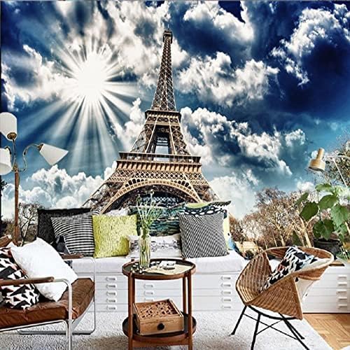 Papier Peint 3D XLMING Bleu Ciel Soleil 200x140 pour Mur Sombre