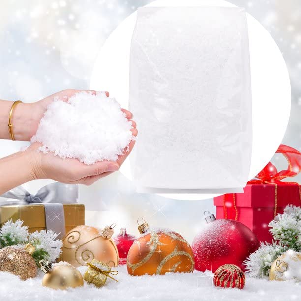 Instant Snow Making Powder | Artificial Snow for Christmas Tree Decoration | Artificial Snow Powder | Magical Snow Powder (200 Gram)
