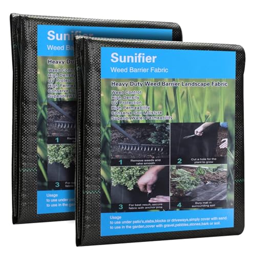 Weed Barrier Landscape Fabric Heavy Duty，Garden Fabric Weed Barrier，Black Mulch